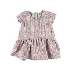 The Bonnie Mob Organic Pink And Gray Dress 6-12 months